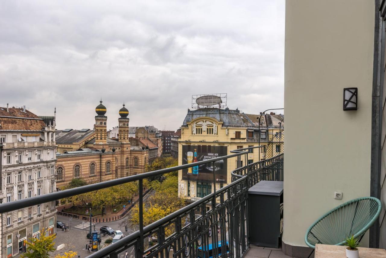 Panoramic Smart Penthouse Central View Of Grand Synagogue Lejlighed Budapest Eksteriør billede