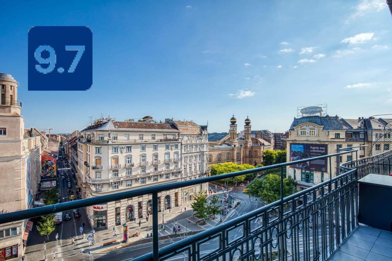 Panoramic Smart Penthouse Central View Of Grand Synagogue Lejlighed Budapest Eksteriør billede